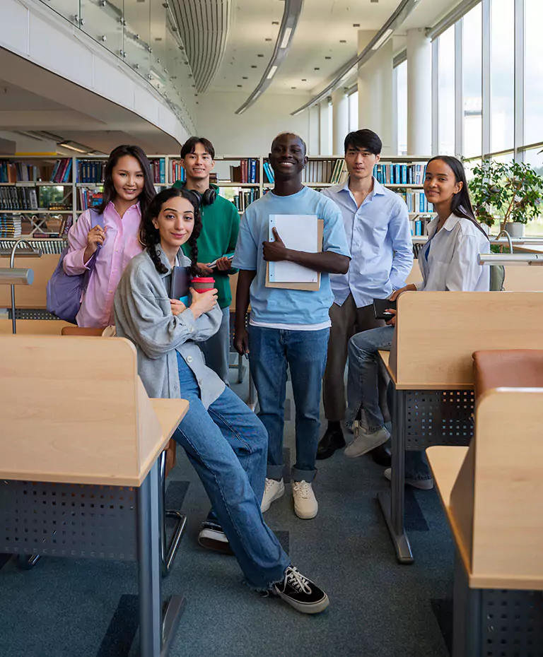 About Us - Students in room image